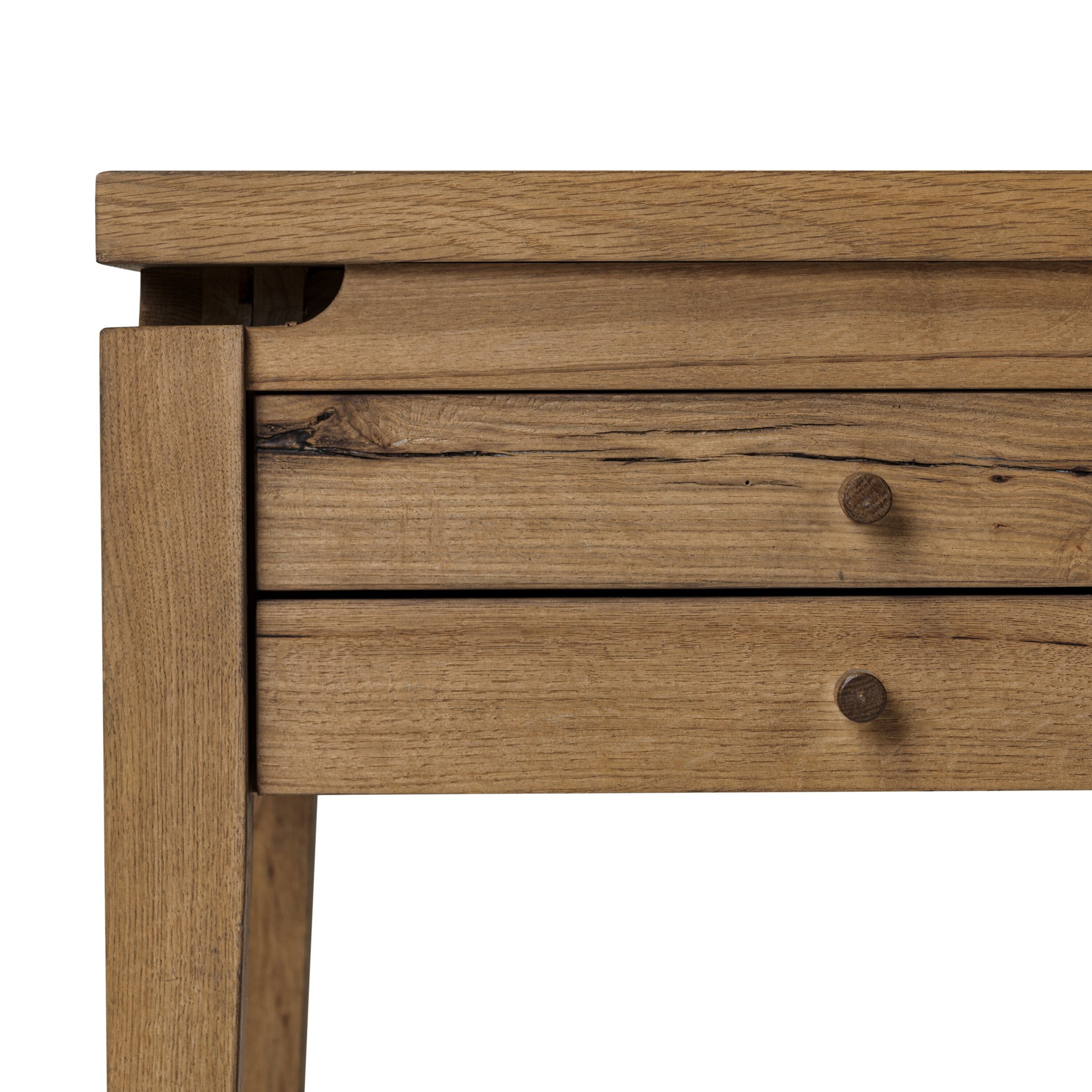 Norewyn 4-Drawer Desk, Warm Natural Oak 3 Norewyn 4-Drawer Desk, Warm Natural Oak