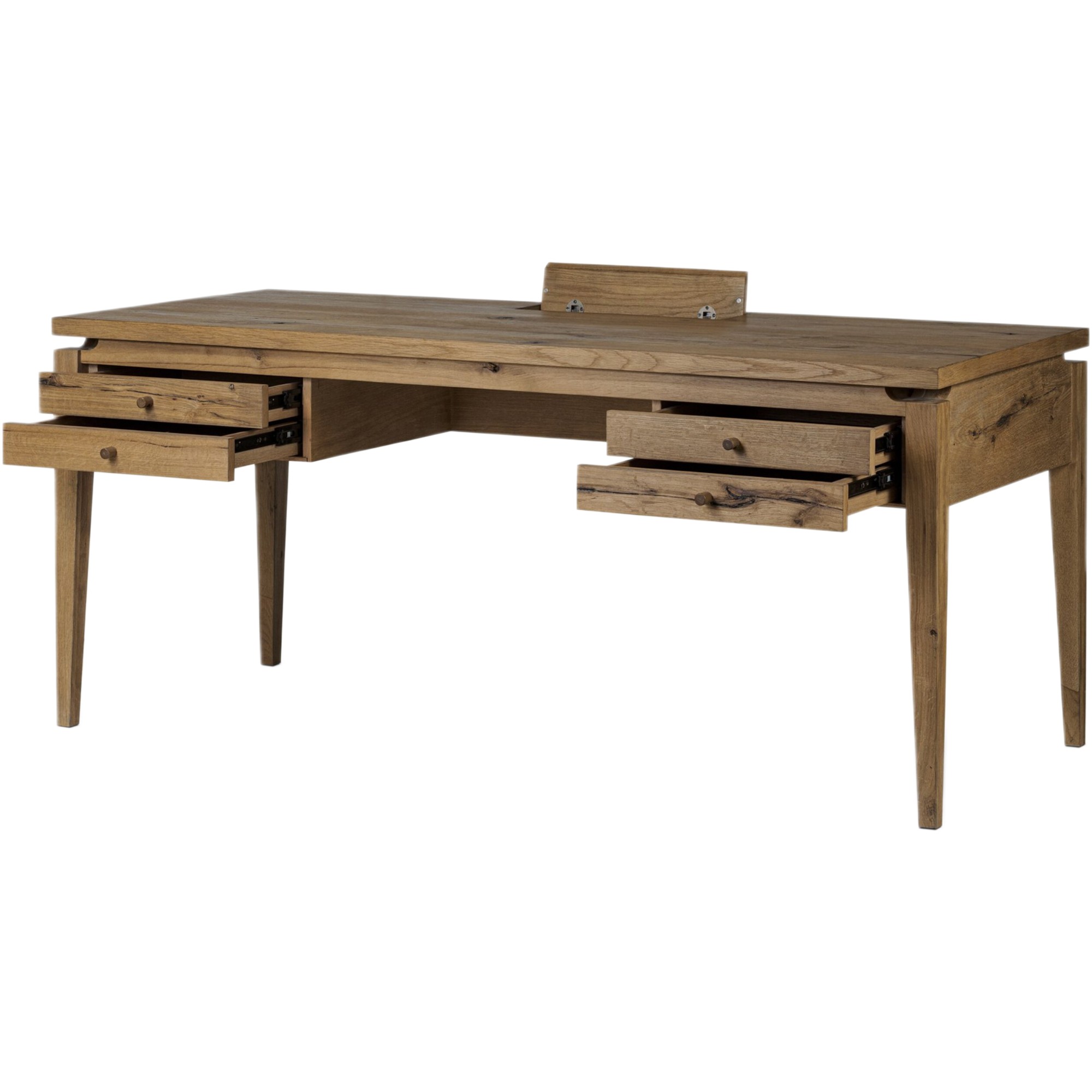 Norewyn 4-Drawer Desk, Warm Natural Oak 5 Norewyn 4-Drawer Desk, Warm Natural Oak