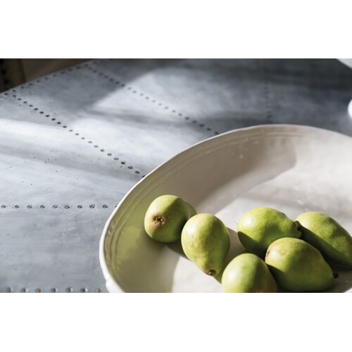 Boheme Ascension Zinc Top 60" Round Dining Table, Grey/Light brown 5 Boheme Ascension Zinc Top 60" Round Dining Table, Grey/Light brown