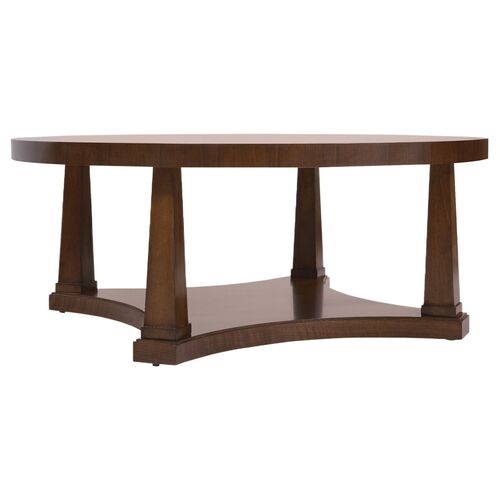 Archives Round Cocktail Table, Brown