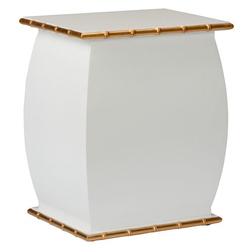 Wooden Drinks Table, White 1 Wooden Drinks Table, White