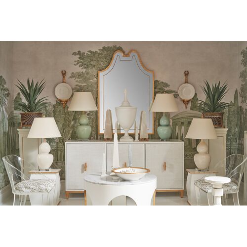 Wooden Drinks Table, White 3 Wooden Drinks Table, White