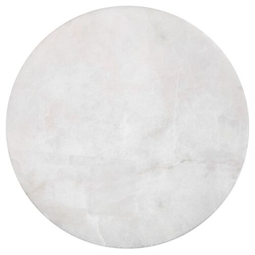Eleanora Alabaster Drinks Table, White/Natural Brass 4 Eleanora Alabaster Drinks Table, White/Natural Brass