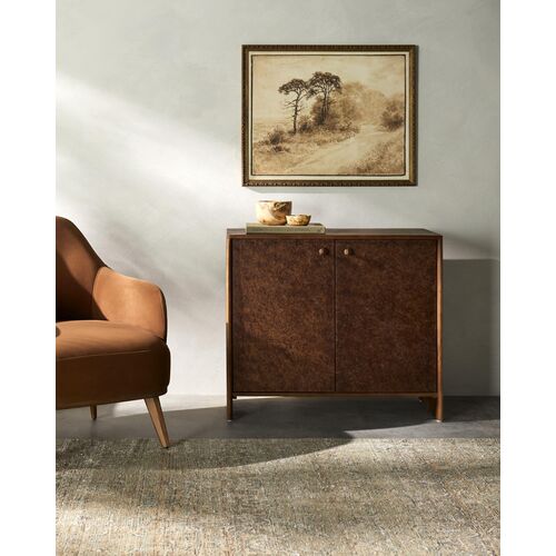 Lenira Oak Cabinet, Brown 2 Lenira Oak Cabinet, Brown