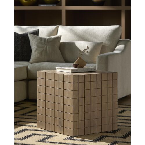 Kirrily 20" Cube Wooden End Table 2 Kirrily 20" Cube Wooden End Table