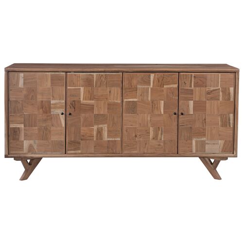Kristen 4-Door Patchwork Server, Natural 1 Kristen 4-Door Patchwork Server, Natural