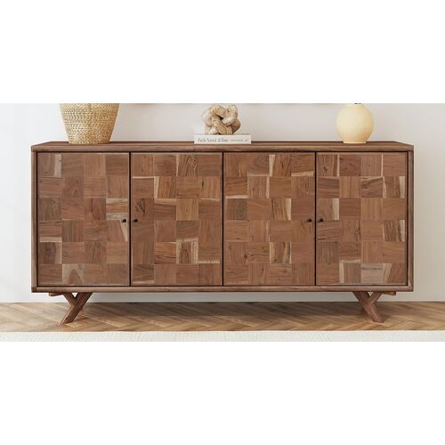 Kristen 4-Door Patchwork Server, Natural 7 Kristen 4-Door Patchwork Server, Natural