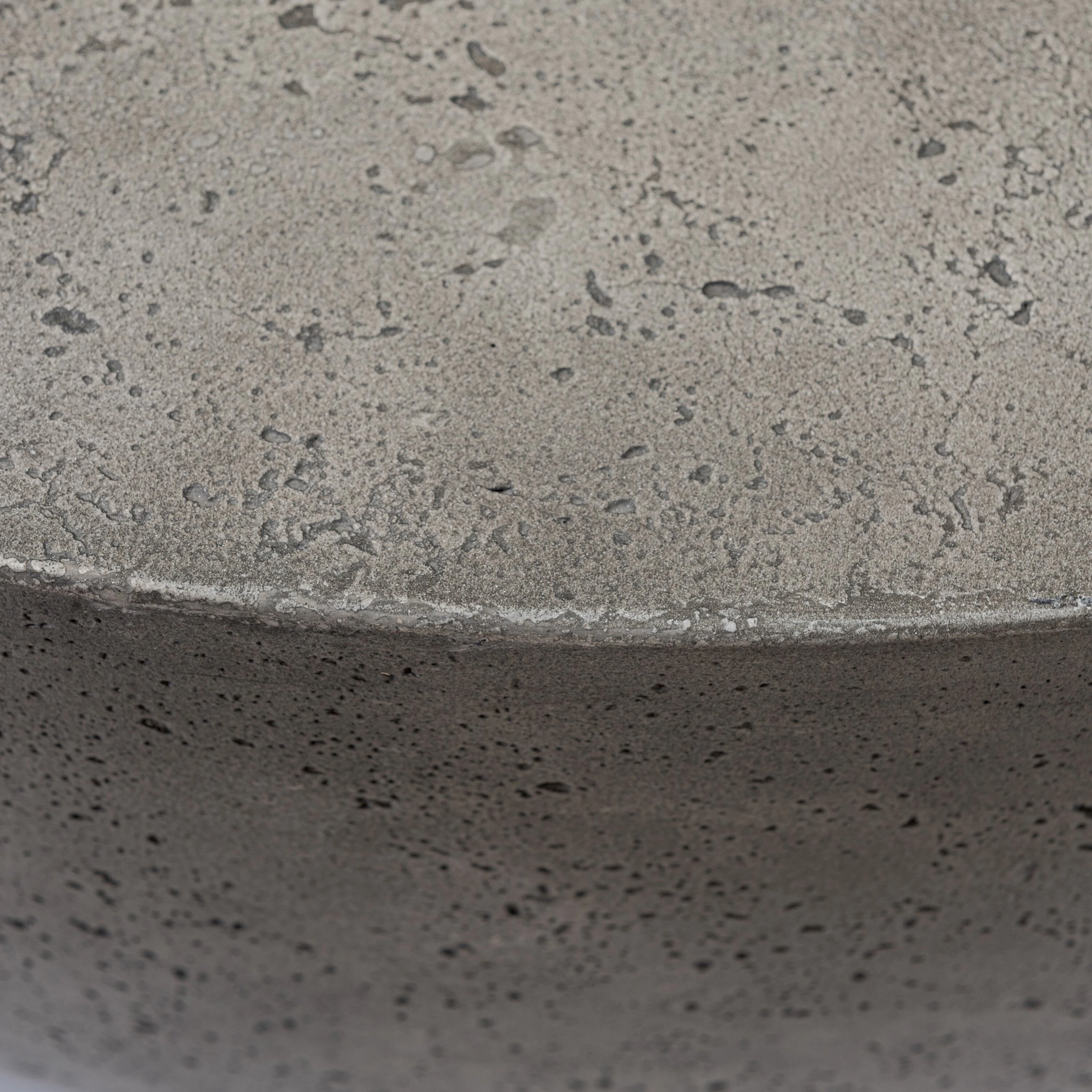 Solarae Outdoor Round Coffee Table, Aged Smoke Concrete 8 Solarae Outdoor Round Coffee Table, Aged Smoke Concrete