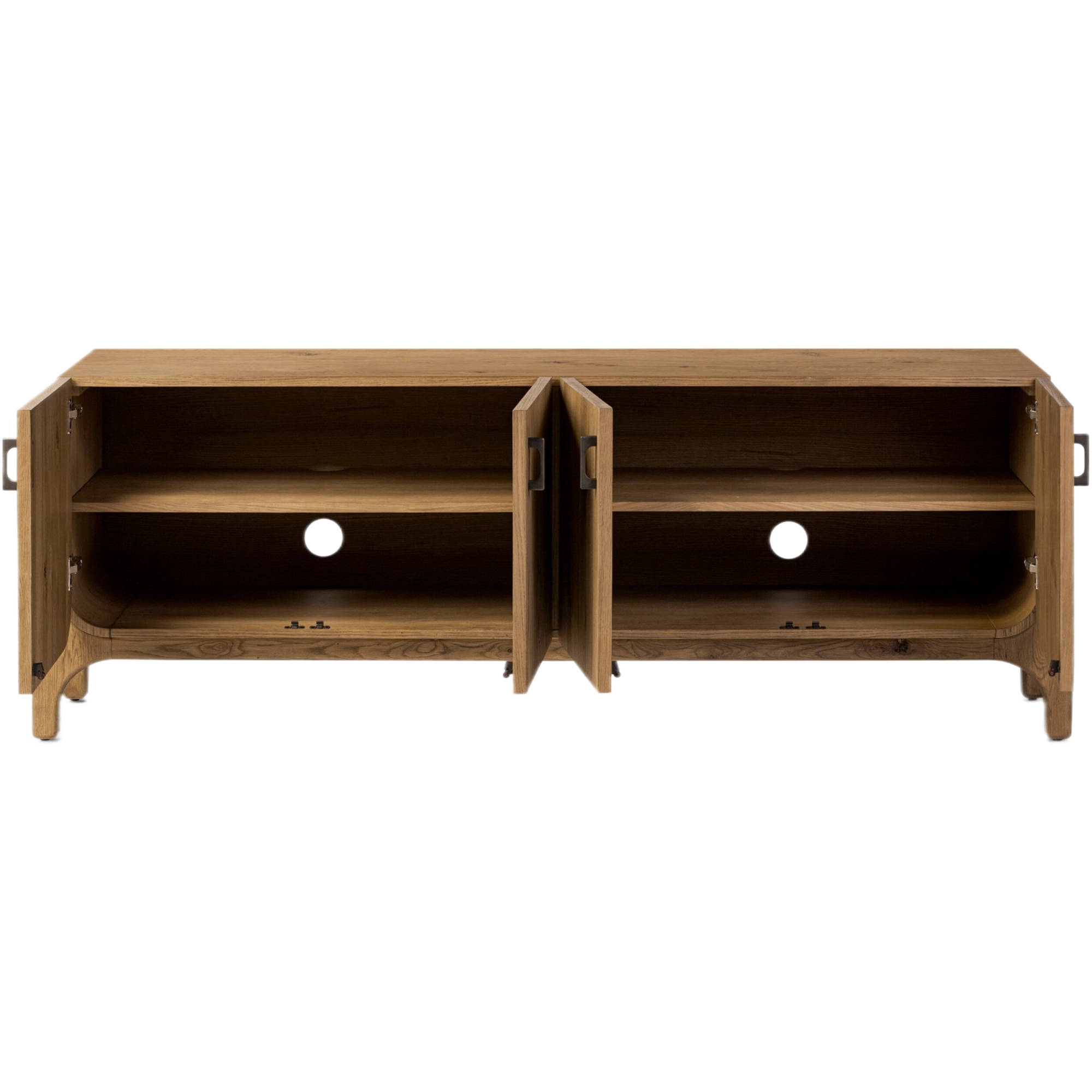 Serenwyn 4-Door Media Console, Worn Oak 5 Serenwyn 4-Door Media Console, Worn Oak