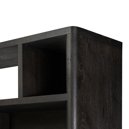 Killian Wide Bookcase, Smoked Black Oak 11 Killian Wide Bookcase, Smoked Black Oak