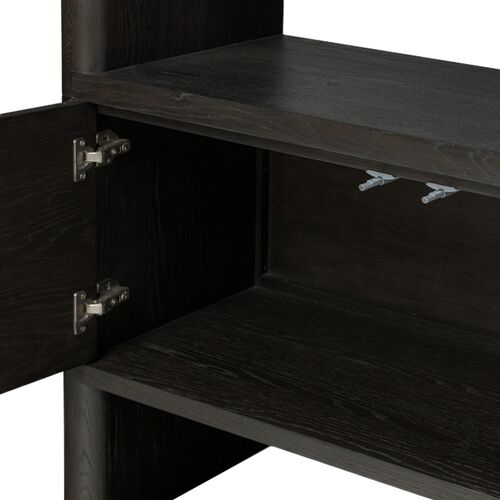 Killian Wide Bookcase, Smoked Black Oak 13 Killian Wide Bookcase, Smoked Black Oak