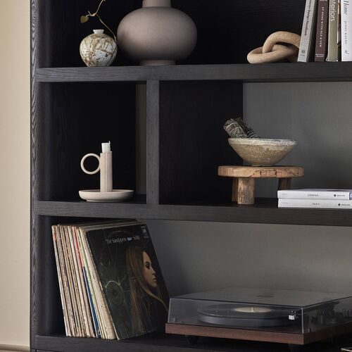 Killian Wide Bookcase, Smoked Black Oak 14 Killian Wide Bookcase, Smoked Black Oak