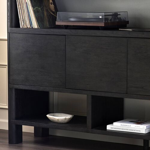 Killian Wide Bookcase, Smoked Black Oak 15 Killian Wide Bookcase, Smoked Black Oak