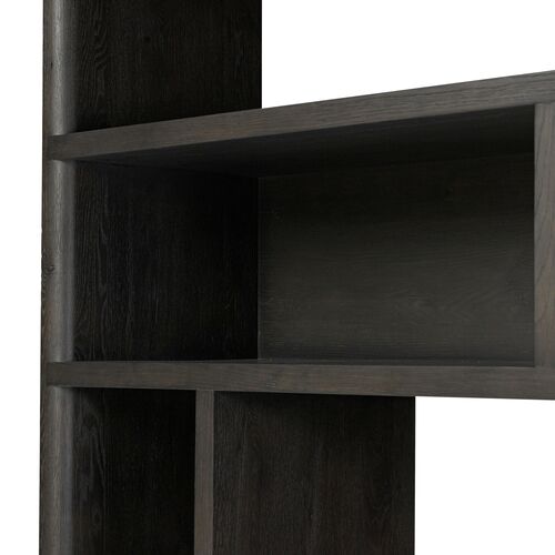 Killian Wide Bookcase, Smoked Black Oak 3 Killian Wide Bookcase, Smoked Black Oak