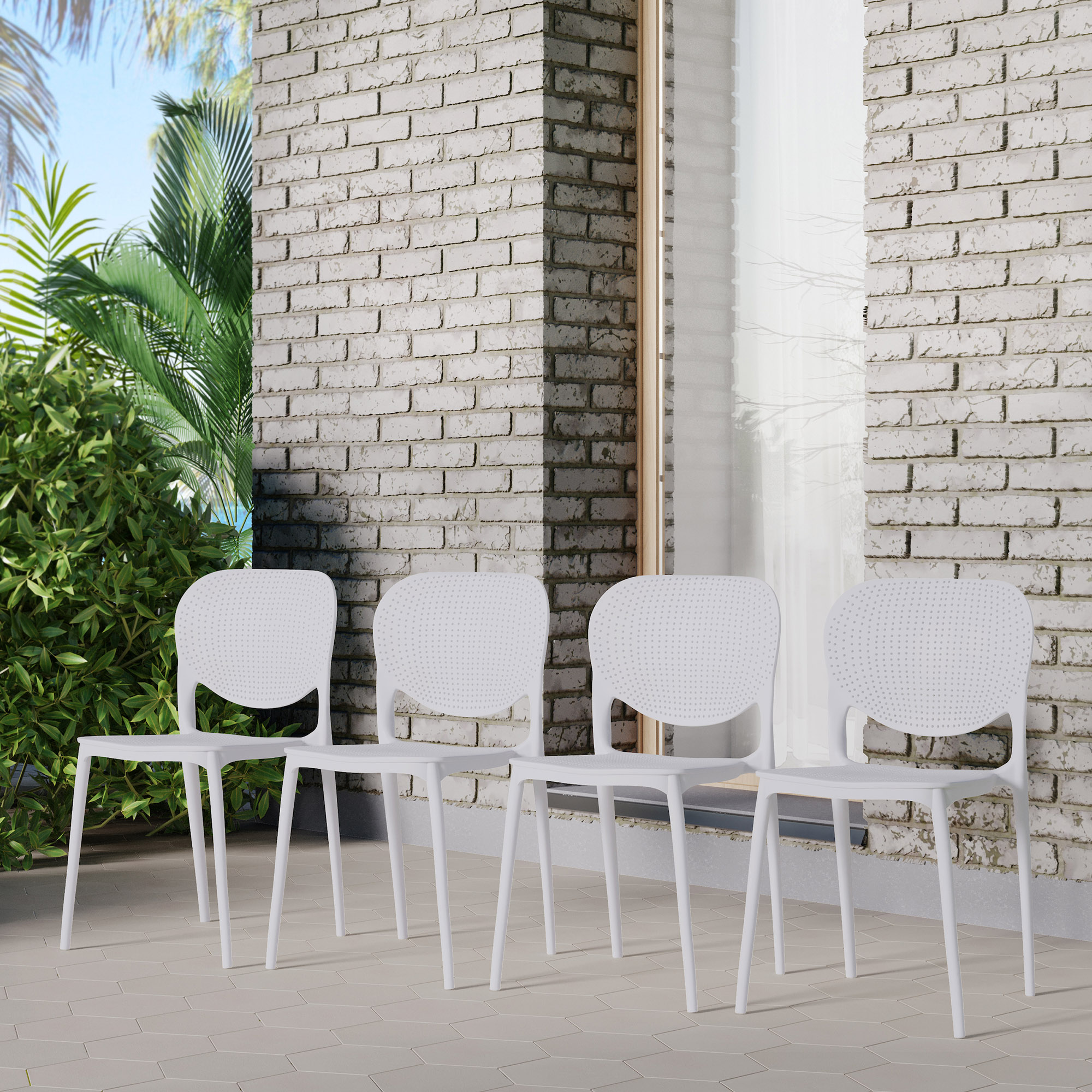 S/4 Astor Outdoor Dining Side Chairs 2 S/4 Astor Outdoor Dining Side Chairs