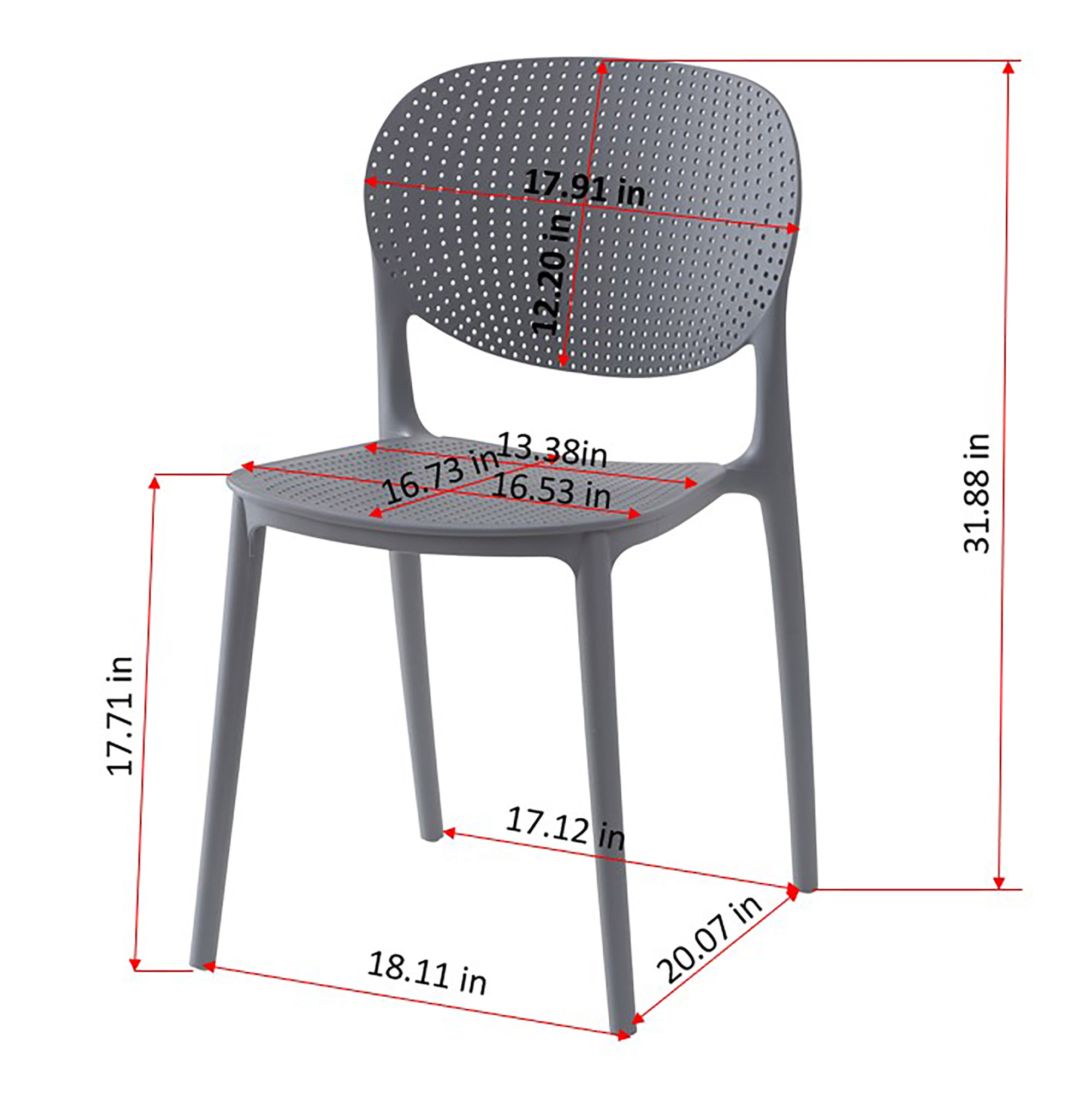 S/4 Astor Outdoor Dining Side Chairs 4 S/4 Astor Outdoor Dining Side Chairs