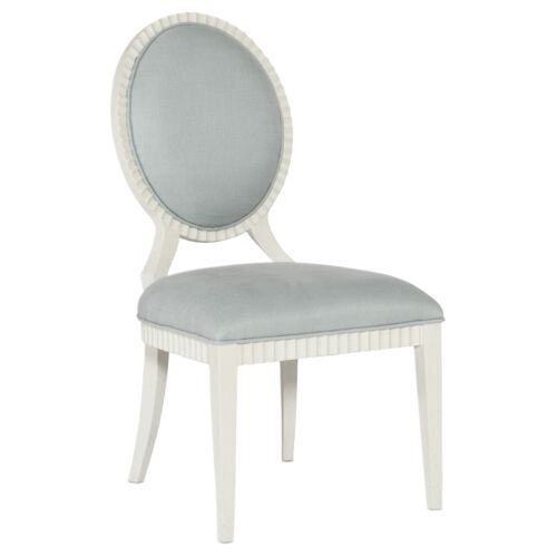 Serenity Martinique Upholstered Side Chair, Shell/Cloud Linen 1 Serenity Martinique Upholstered Side Chair, Shell/Cloud Linen
