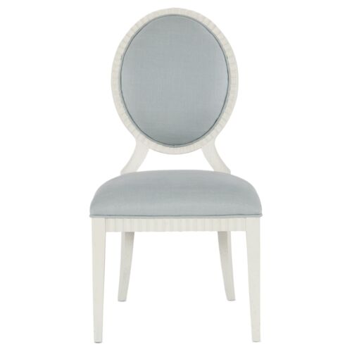 Serenity Martinique Upholstered Side Chair, Shell/Cloud Linen 3 Serenity Martinique Upholstered Side Chair, Shell/Cloud Linen