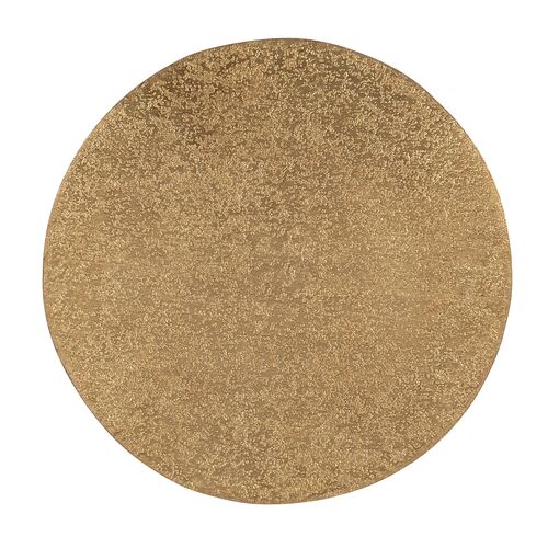 Melange Audra Round Accent Table, Gold 2 Melange Audra Round Accent Table, Gold