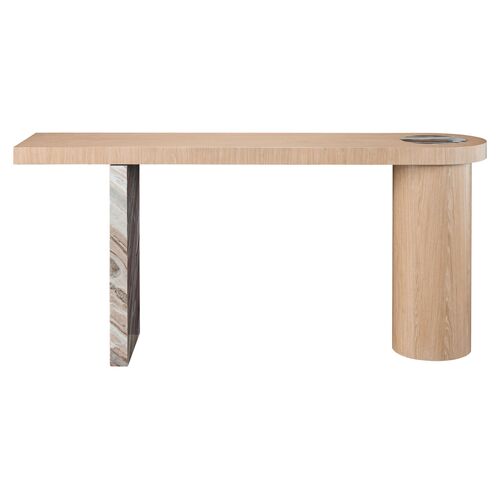 Avani Marble Console Table, Natural 2 Avani Marble Console Table, Natural