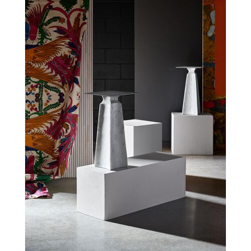 Eriss Side Table, White Travertine 3 Eriss Side Table, White Travertine
