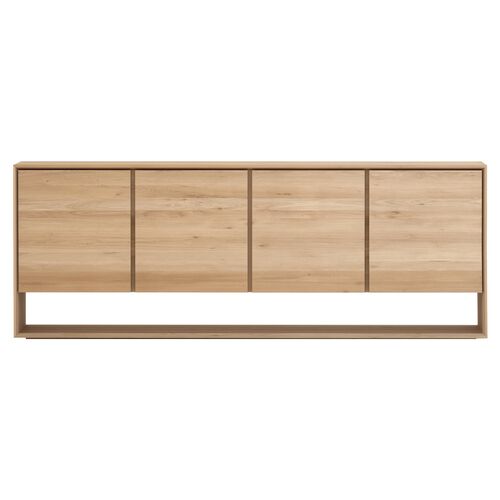 Nordic 4-Door Sideboard, Oak 1 Nordic 4-Door Sideboard, Oak