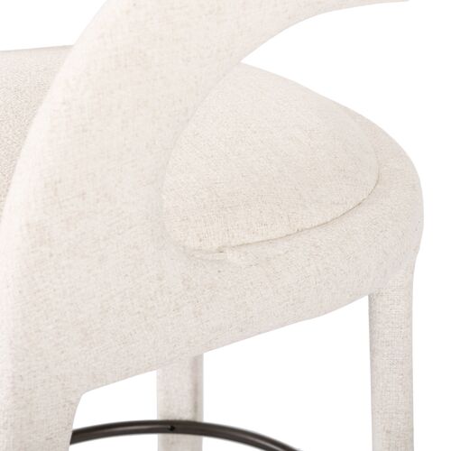 Nina Linen Bar Stool, Omari Natural 10 Nina Linen Bar Stool, Omari Natural