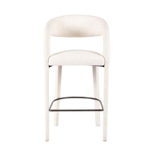 Nina Linen Bar Stool, Omari Natural 5 Nina Linen Bar Stool, Omari Natural