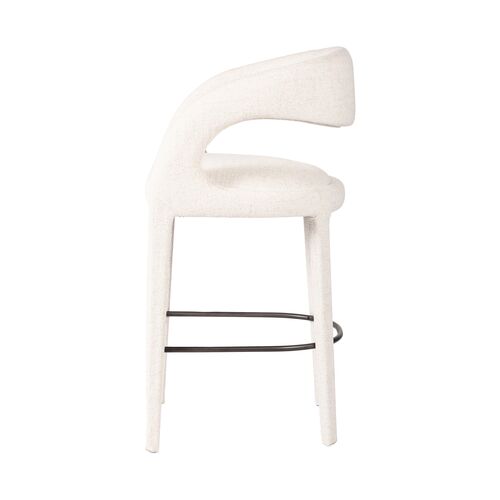 Nina Linen Bar Stool, Omari Natural 6 Nina Linen Bar Stool, Omari Natural