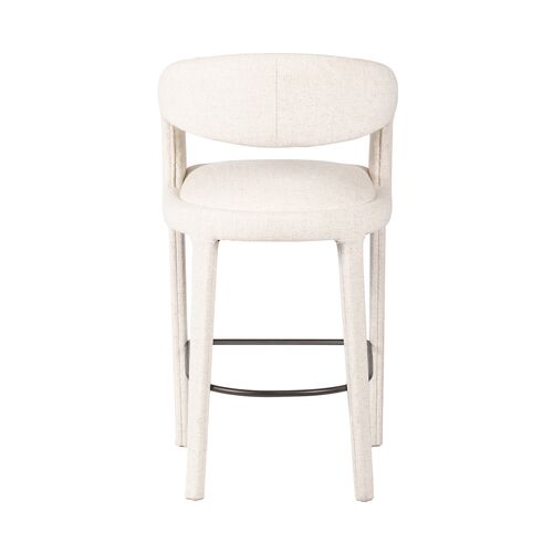 Nina Linen Bar Stool, Omari Natural 7 Nina Linen Bar Stool, Omari Natural