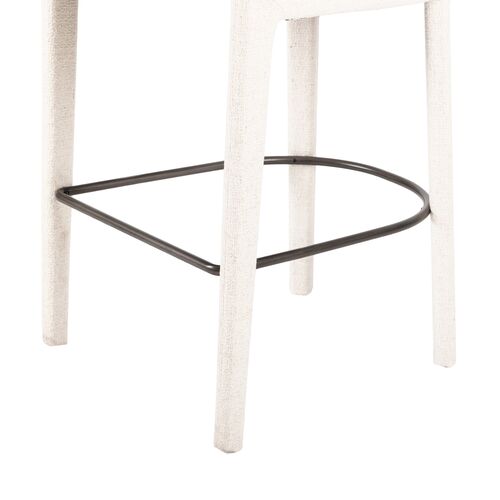 Nina Linen Bar Stool, Omari Natural 9 Nina Linen Bar Stool, Omari Natural