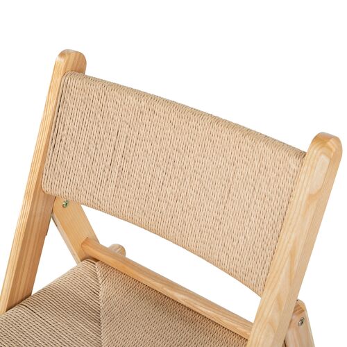 S/2 Giada Folding Dining Chairs, Natural 3 S/2 Giada Folding Dining Chairs, Natural