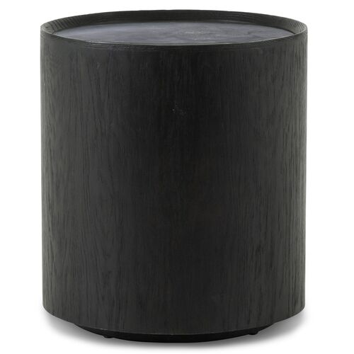Belle Oak End Table, Ebony 1 Belle Oak End Table, Ebony
