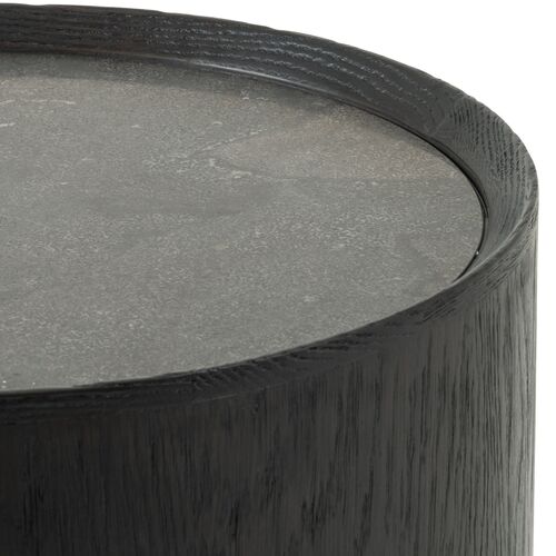 Belle Oak End Table, Ebony 2 Belle Oak End Table, Ebony