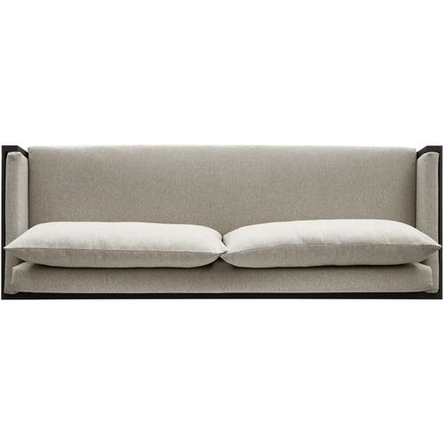 Tongass Outdoor Aluminum Sofa, Concha Fog 6 Tongass Outdoor Aluminum Sofa, Concha Fog