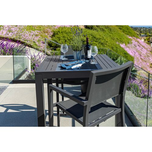 EvandorOutdoor Aluminum Pub Table, Graphite 7 EvandorOutdoor Aluminum Pub Table, Graphite