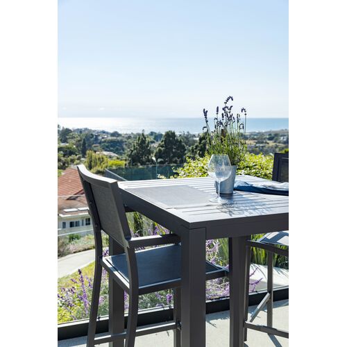 EvandorOutdoor Aluminum Pub Table, Graphite 8 EvandorOutdoor Aluminum Pub Table, Graphite