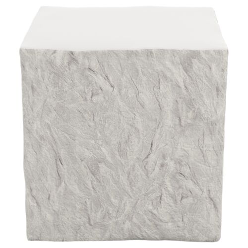 Caedric Indoor/Outdoor End Table, Stone 3 Caedric Indoor/Outdoor End Table, Stone
