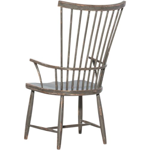 Alfresco Marzano Windsor Arm Chair, Brown/Gray