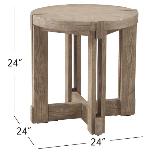 Ocean End Table, Natural Gray Mindi 7 Ocean End Table, Natural Gray Mindi
