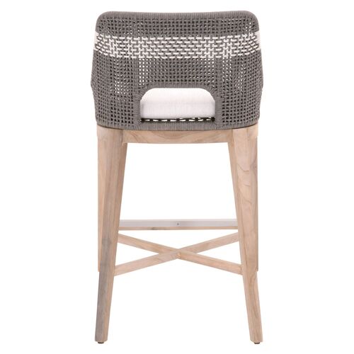 Arras Outdoor Barstool, Dove/White 5 Arras Outdoor Barstool, Dove/White
