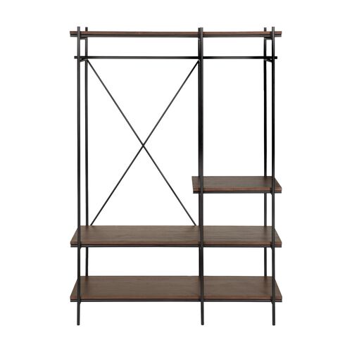 Oscar Hanging Rack, Teak Brown 2 Oscar Hanging Rack, Teak Brown