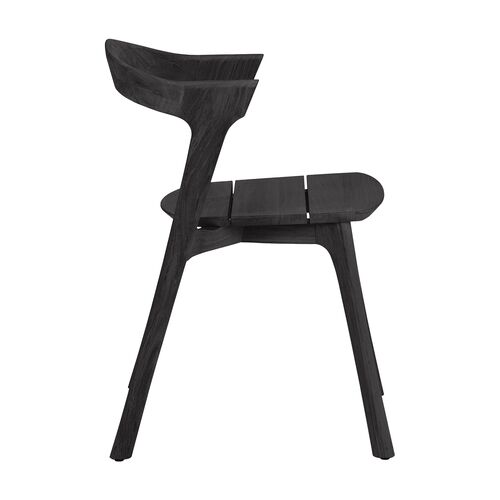 Bok Outdoor Dining Chair, Teak Black 2 Bok Outdoor Dining Chair, Teak Black