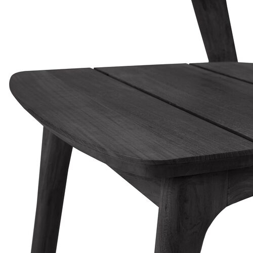 Bok Outdoor Dining Chair, Teak Black 3 Bok Outdoor Dining Chair, Teak Black