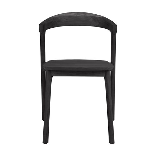 Bok Outdoor Dining Chair, Teak Black 4 Bok Outdoor Dining Chair, Teak Black