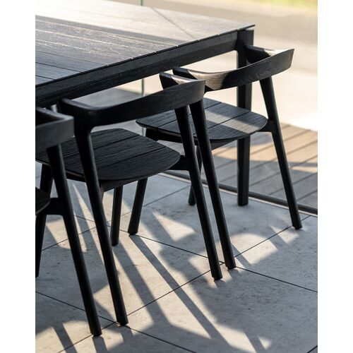 Bok Outdoor Dining Chair, Teak Black 6 Bok Outdoor Dining Chair, Teak Black