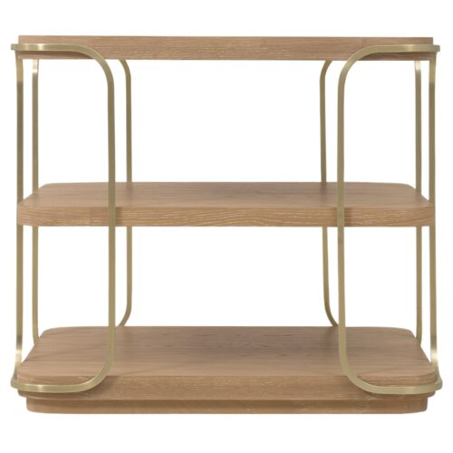 Banyon Bay End Table, Desert Oak/Gold 3 Banyon Bay End Table, Desert Oak/Gold