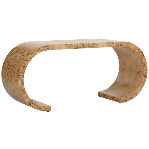 Bridges Burlwood Waterfall Console Table 1 Bridges Burlwood Waterfall Console Table