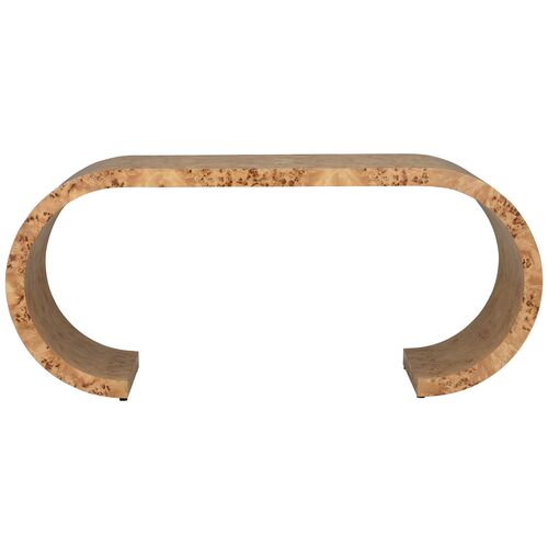 Bridges Burlwood Waterfall Console Table 3 Bridges Burlwood Waterfall Console Table