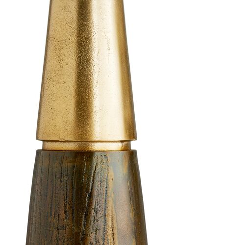 Rochester Round Aluminum Side Table, Gold 3 Rochester Round Aluminum Side Table, Gold